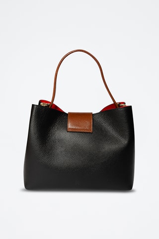 Sac à main en cuir Fusetti - Noir
