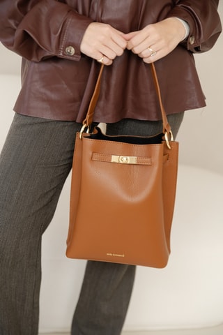 Sac à main en cuir Morozzo - Marron