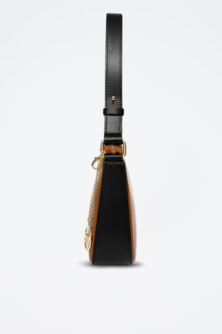 Sac à main en cuir Zubiani - Marron et noir