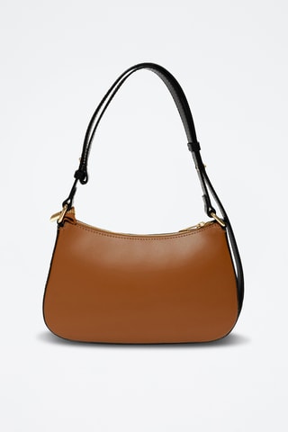 Sac à main en cuir Zubiani - Marron et noir