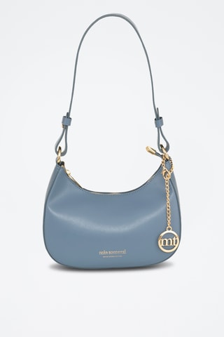 Sac bandoulière en cuir Farnese - Bleu
