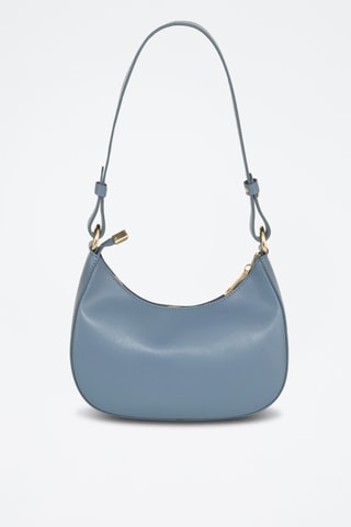 Sac bandoulière en cuir Farnese - Bleu