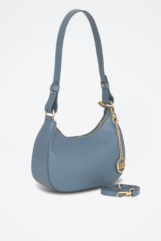 Sac bandoulière en cuir Farnese - Bleu