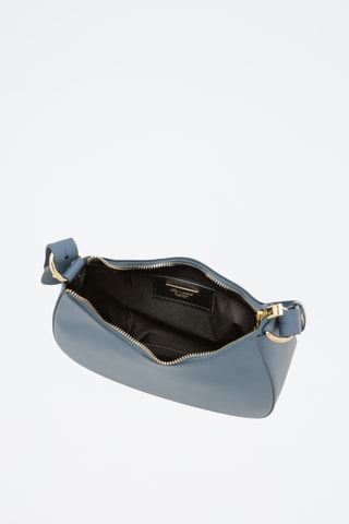 Sac bandoulière en cuir Farnese - Bleu