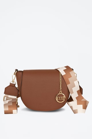 Sac bandoulière en cuir Barletta - Marron