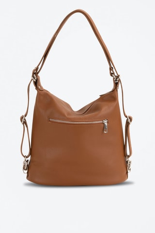 Sac porté épaule en cuir Giulianova - Marron