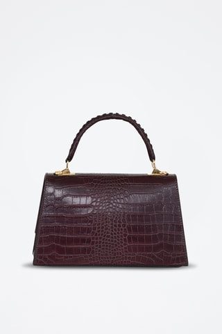 Sac à main en cuir Giacomo - Bordeaux