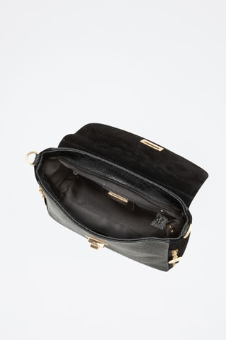 Sac bandoulière en cuir Dergano - Noir