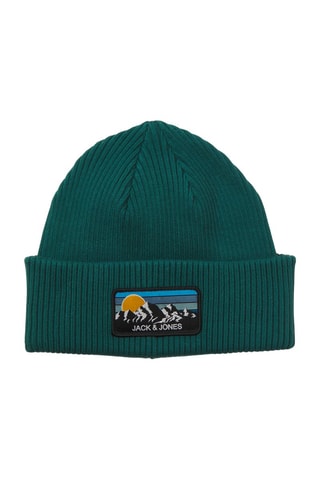 Gorro em algodão biológico - Turquesa