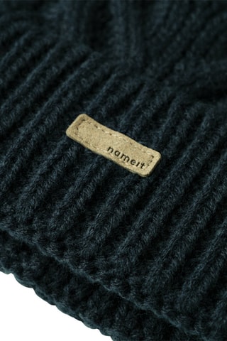 Gorro com pompom - Azul-noite