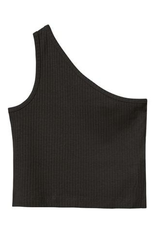 Camisola de alças assimétrica em algodão biológico - Preto - Name It