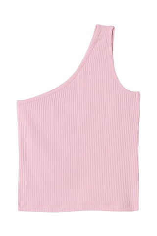 Camisola de alças assimétrica em algodão biológico - Rosa-maquilhagem - Name It
