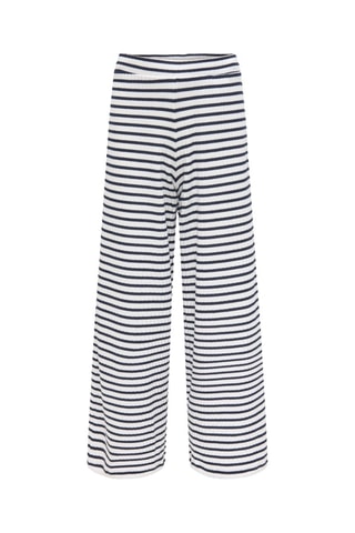 Calças wide legs - Azul-marinho e branco - Kids Only Girl