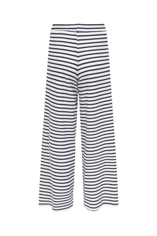 Calças wide legs - Azul-marinho e branco - Kids Only Girl