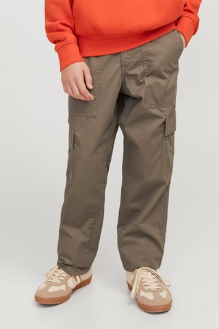 Calças cargo loose - Castanho - Jack & Jones Junior