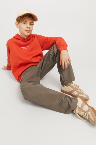 Calças cargo loose - Castanho - Jack & Jones Junior