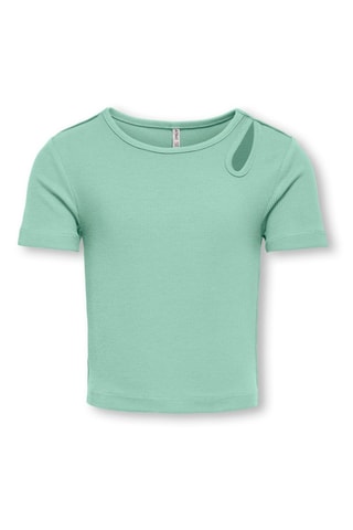 Top em algodão biológico - Verde - Kids Only Girl