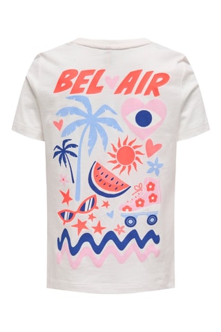 Top em algodão biológico - Branco - Kids Only Girl