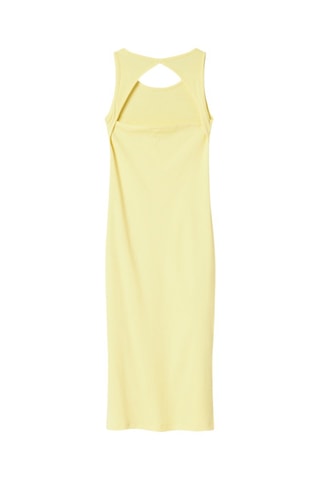 Vestido sem mangas em algodão biológico - Amarelo - Name It