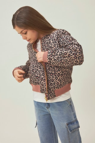 Bomber reversível - Bege e preto - Name It Kids