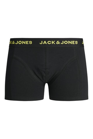 3 boxers em algodão biológico - Preto, amarelo e branco - Jack & Jones