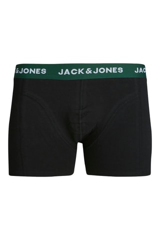 3 boxers - Preto e verde-escuro - Jack & Jones
