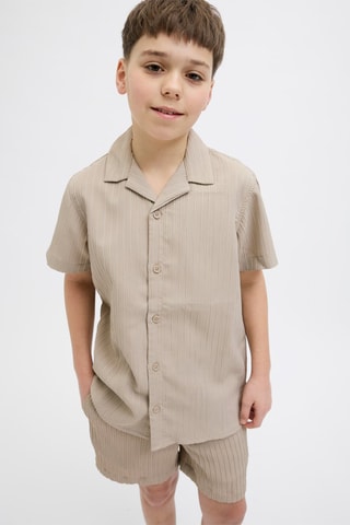 Camisa relaxed - Bege - Jack & Jones Junior