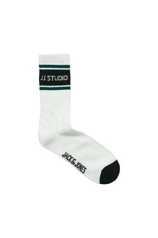 5 pares de meias - Branco e preto - Jack & Jones Junior