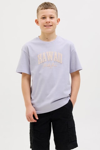 T-shirt relaxed - Lavanda - Jack & Jones Junior