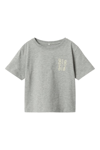 Biologisch Katoenen T-shirt - Gemêleerd Grijs