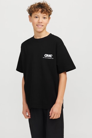 T-shirt de algodão biológico - Preto