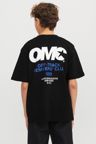 T-shirt de algodão biológico - Preto