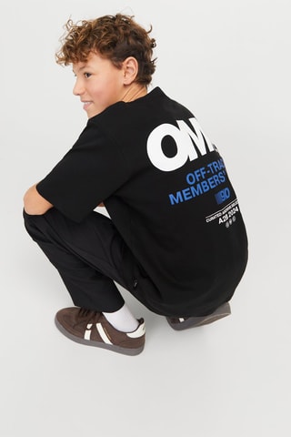 T-shirt de algodão biológico - Preto