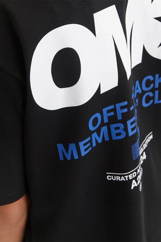 T-shirt de algodão biológico - Preto