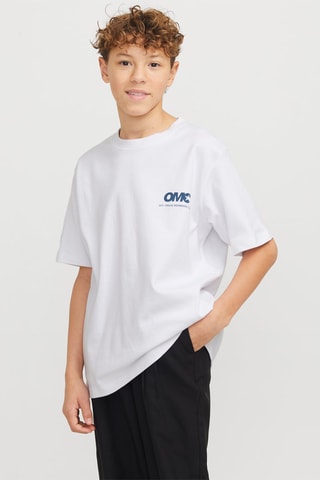 T-shirt de algodão biológico - Branco