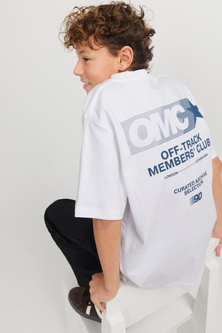 T-shirt de algodão biológico - Branco