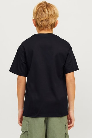 T-shirt relaxed de algodão biológico - Preto