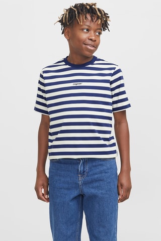 T-shirt relaxed - Azul - Jack & Jones Junior