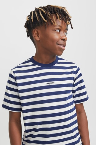 T-shirt relaxed - Azul - Jack & Jones Junior