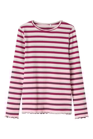 T-shirt slim - Rosa e rouge - Name It Kids