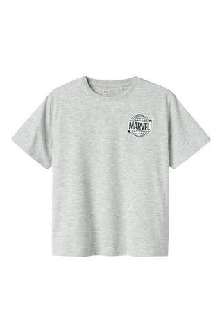 T-shirt Marvel - Gemêleerd Lichtgrijs - Name it Kids