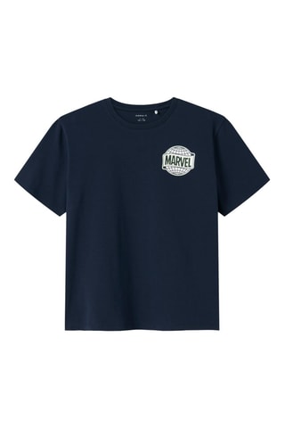 T-shirt Marvel - Blauw - Name it Kids