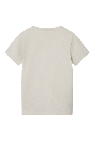 T-shirt em algodão biológico - Bege mesclado - Name It Kids