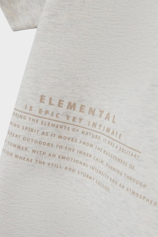 T-shirt em algodão biológico - Bege mesclado - Name It Kids