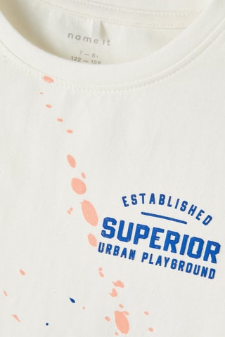 Biologisch Katoenen T-shirt - Wit - Name it Kids