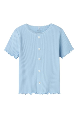 T-shirt Slim Fit - Blauw - Name it Kids