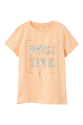 T-shirt - Perzikkleurig - Name it Kids