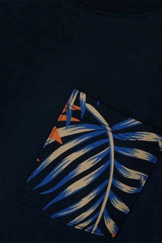 T-shirt em algodão biológico - Azul-noite - Name It Kids