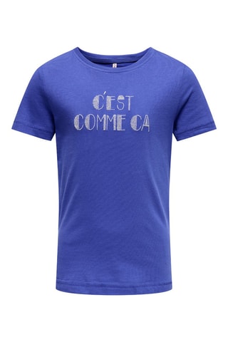 Biologisch Katoenen T-shirt - Blauw - Kids Only