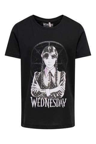 Biologisch Katoenen T-shirt Wednesday Adams - Zwart - Kids Only